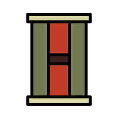 Jail Law Court Filled Outline Icon