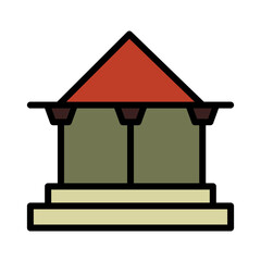 Judge Justice Law Filled Outline Icon
