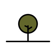 Fruit Grass Nature Filled Outline Icon
