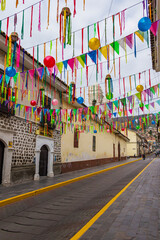 Calles de Ayacucho en temporada de Carnaval - Perú