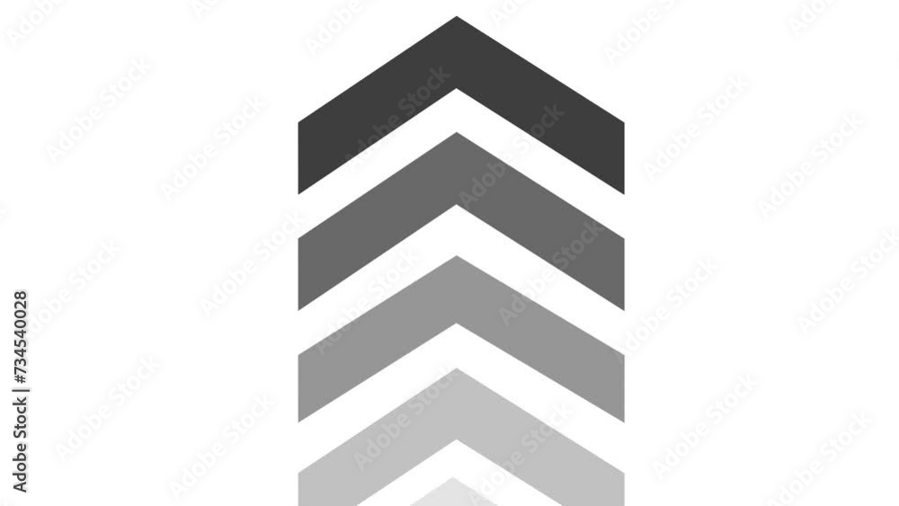 Aufkleber white solid color swipe up forward-pointing arrow icon. up-direction arrow. up-directional arrow wit