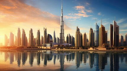 Fototapeta premium modern dubai buildings