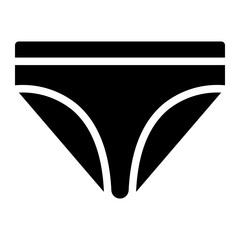 underwear glyph icon