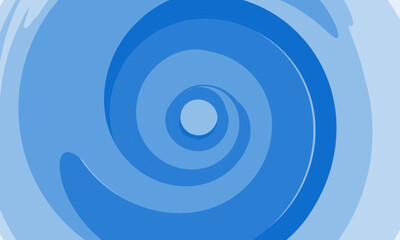 Twisted abstract blue background, swirling circle shaped background