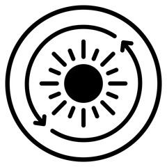 time glyph icon