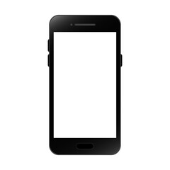smartphone mockup white screen. mobile phone vector Isolated on White Background. device UI UX mockup. phone different angles views. Vector illustration