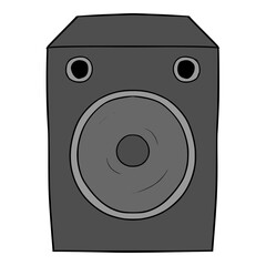 sound system icon illustration hand drawn isolated vector