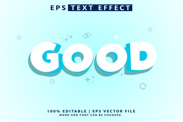 vector 3d style good editable title text effect