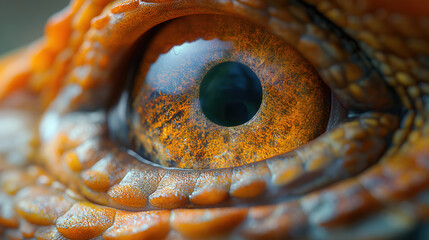 Fototapeta premium Extreme Close-Up of a Reptile Eye