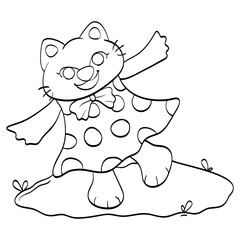 Coloring book or Coloring page for kids.