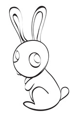 Coloring book or Coloring page for kids. Cute Marine Life Animal.