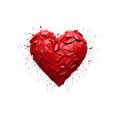Broken Red Heart