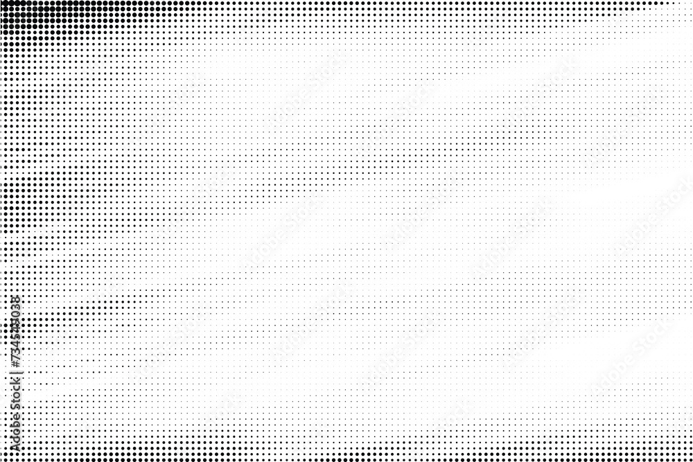 Poster halftone gradient sun rays pattern. abstract halftone vector dots background. monochrome dots patter