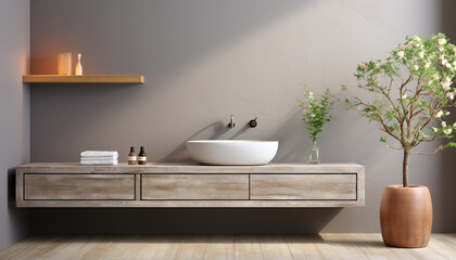 Fototapeta na wymiar Modern elegance clean, comfortable, luxury Sparse decor, simple beauty generated by AI