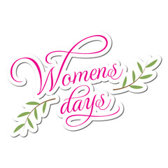 Womens Days Sticker