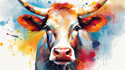 cow abstract animal background