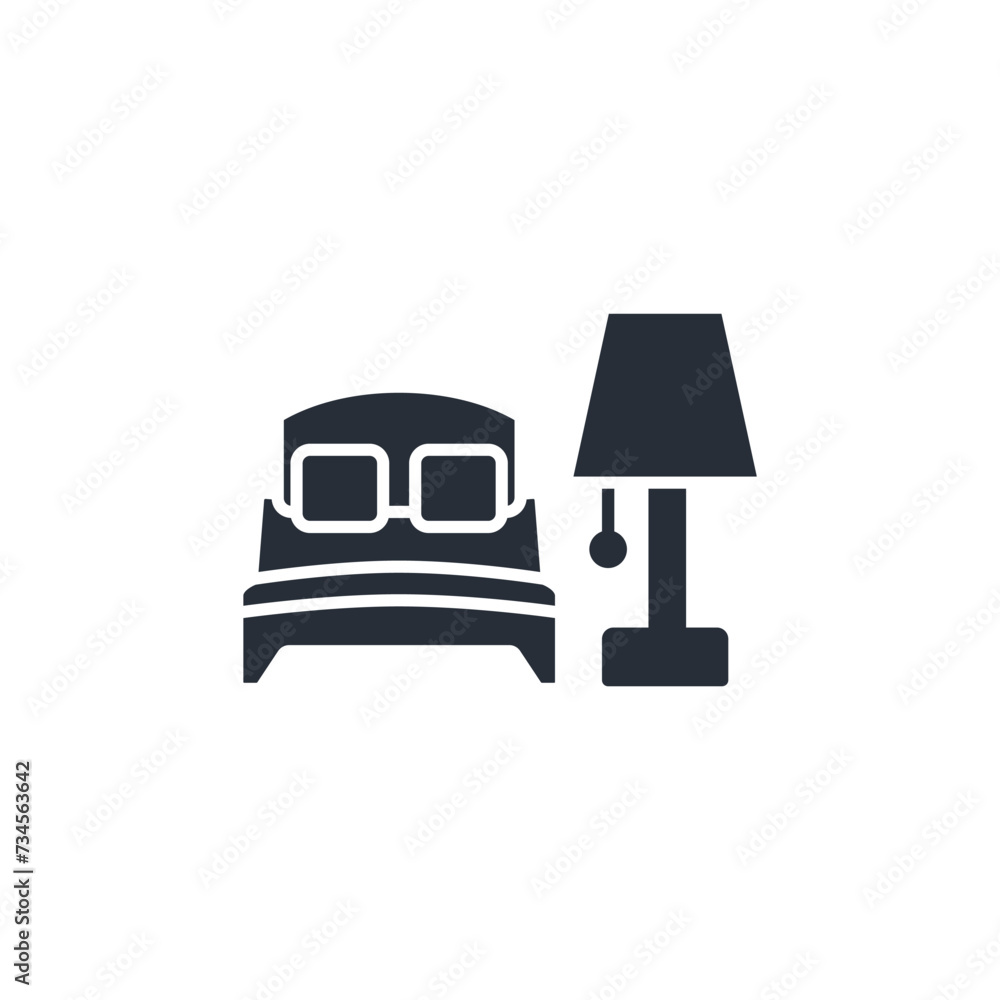 Poster lamp icon. vector.editable stroke.linear style sign for use web design,logo.symbol illustration.