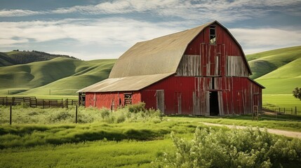 Obraz premium vintage rustic barn