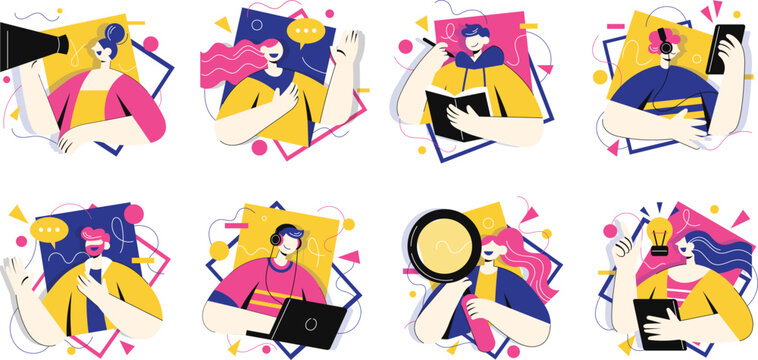 Virtual Event Planning Illustration