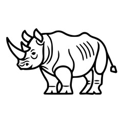 Rhinoceros outline icon