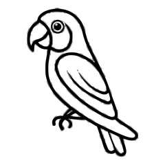 parrot outline icon