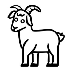 goat outline icon