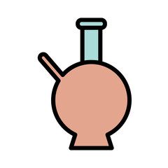 Fototapeta premium Bong Devices Tools Filled Outline Icon