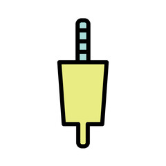 Obraz premium Plug Socket Speaker Filled Outline Icon