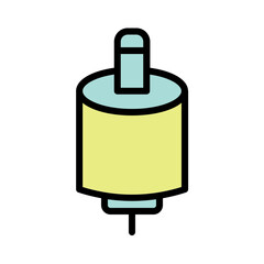 Audio Cable Jack Filled Outline Icon