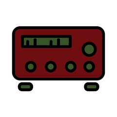 Amplifier Music Sound Filled Outline Icon