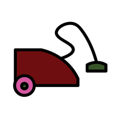 Cleaner Home Vacuum Filled Outline Icon