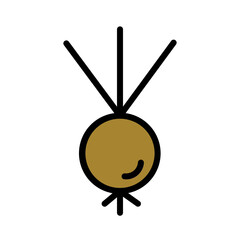 Garden Onion Spice Filled Outline Icon