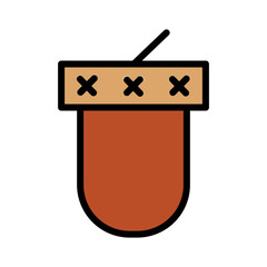 Acorn Nuts Peanut Filled Outline Icon