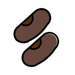 Nut Red Seed Filled Outline Icon