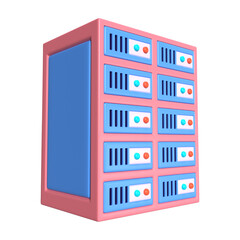 Server 3D Illustration Icon