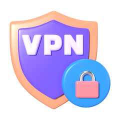 VPN 3D Illustration Icon