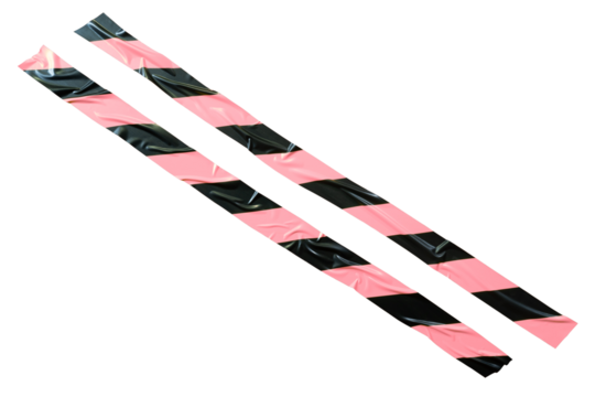 Black and pink barricade tape