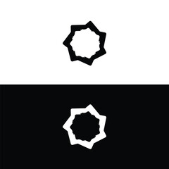 Round circular banner frames, borders . Circle vector logo