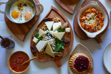 Traditional Colorful Turkish Breakfast Photo, Üsküdar Istanbul, Turkey (Turkiye)
