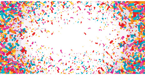 Celebration confetti falling background