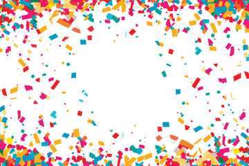 Celebration confetti falling background