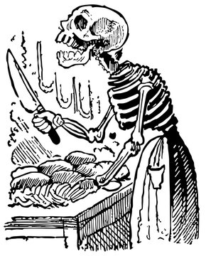 Calavera cocinando
