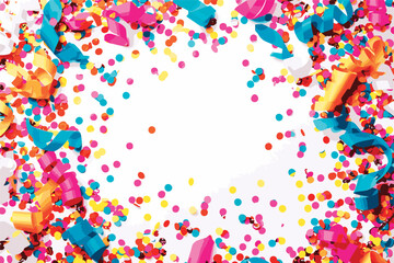 vector confetti falling background