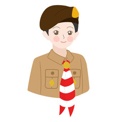cartoon pramuka character
