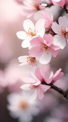 close up of sakura flowers