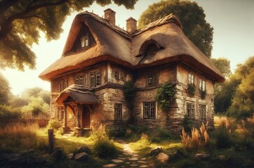 an extremely old house
