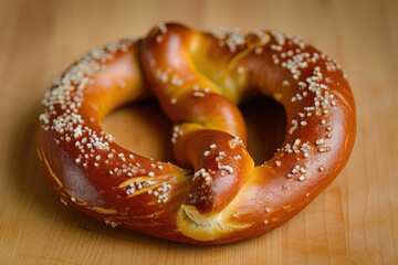 pretzel with a brown color and a twist