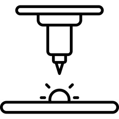 Laser Cutting Icon
