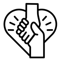 Fototapeta premium Helping Hands Icon