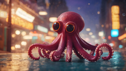 octopus on the street